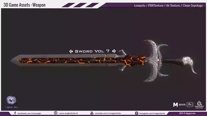 Sword Vol 7 Low-poly 3D model Sword Vol 7 Low-poly 3D model
