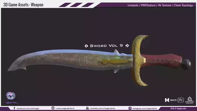 Sword Vol 9 Free low-poly 3D model