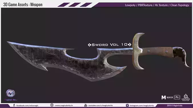 Sword Vol 10 Low-poly 3D model Sword Vol 10 Low-poly 3D model