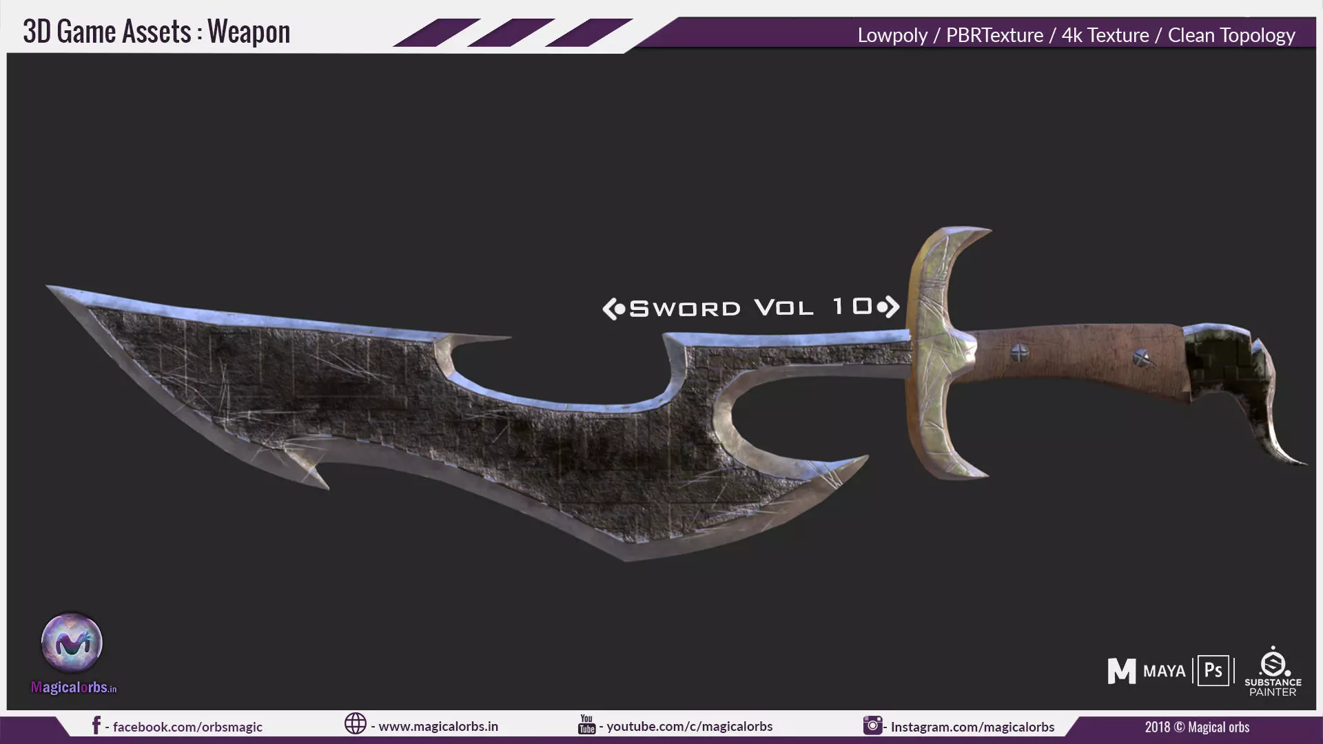 Sword Vol 10 Low-poly 3D model_0