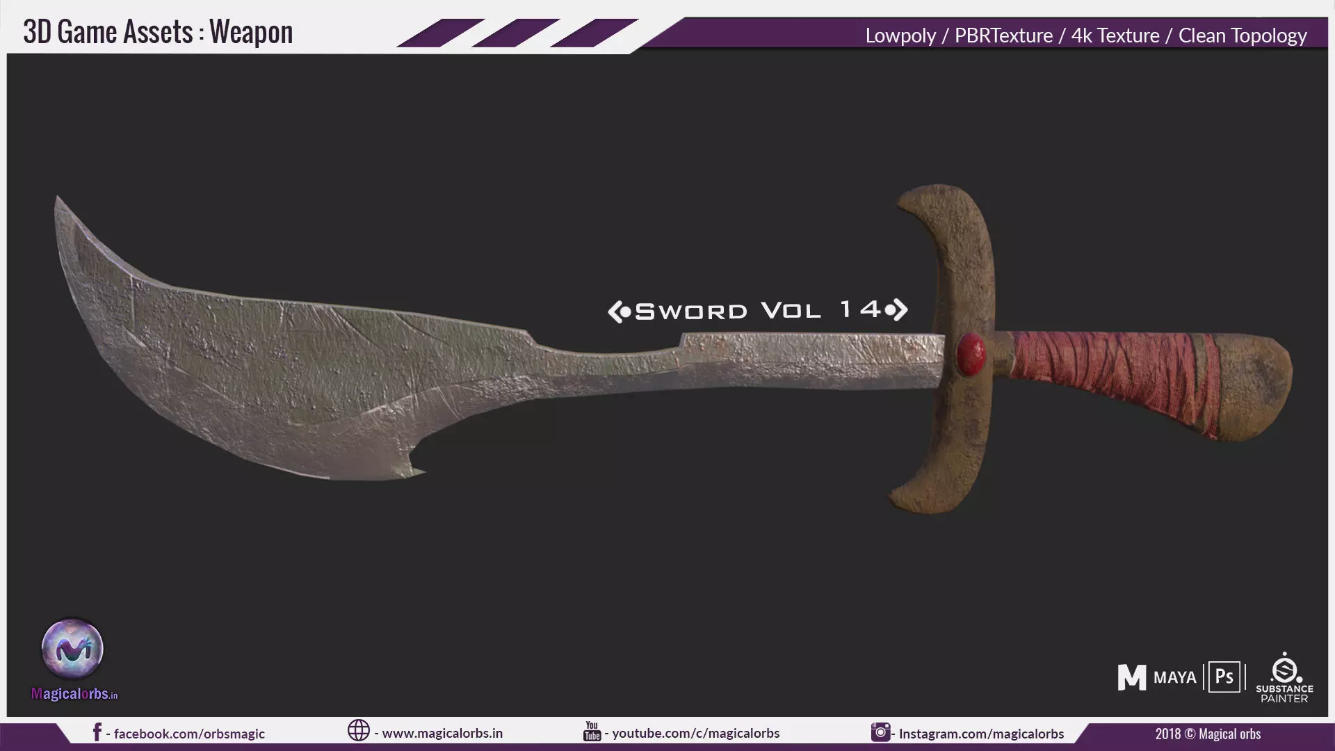 Sword Vol 14 Low-poly 3D model