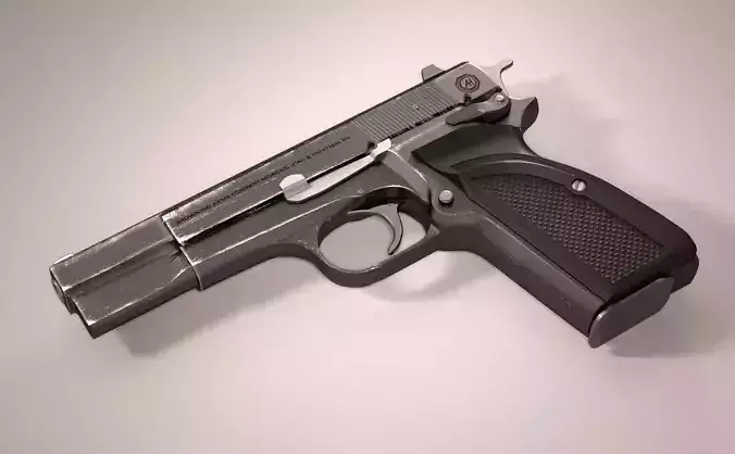 M3 Browning Hand gun 3D model