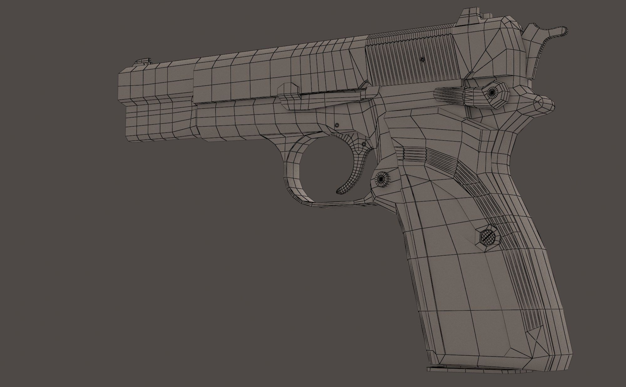 M3 Browning Hand gun 3D model_11