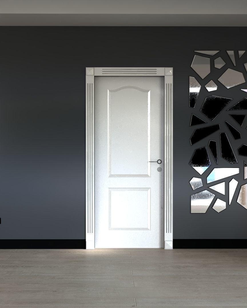 Echise Bruno - Door Set Low-poly 3D model_6