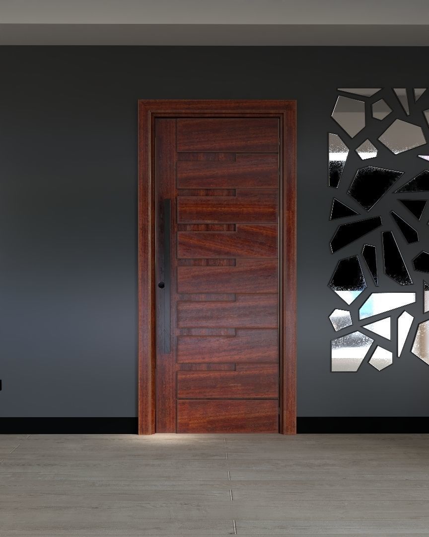 Echise Bruno - Door Set Low-poly 3D model_3