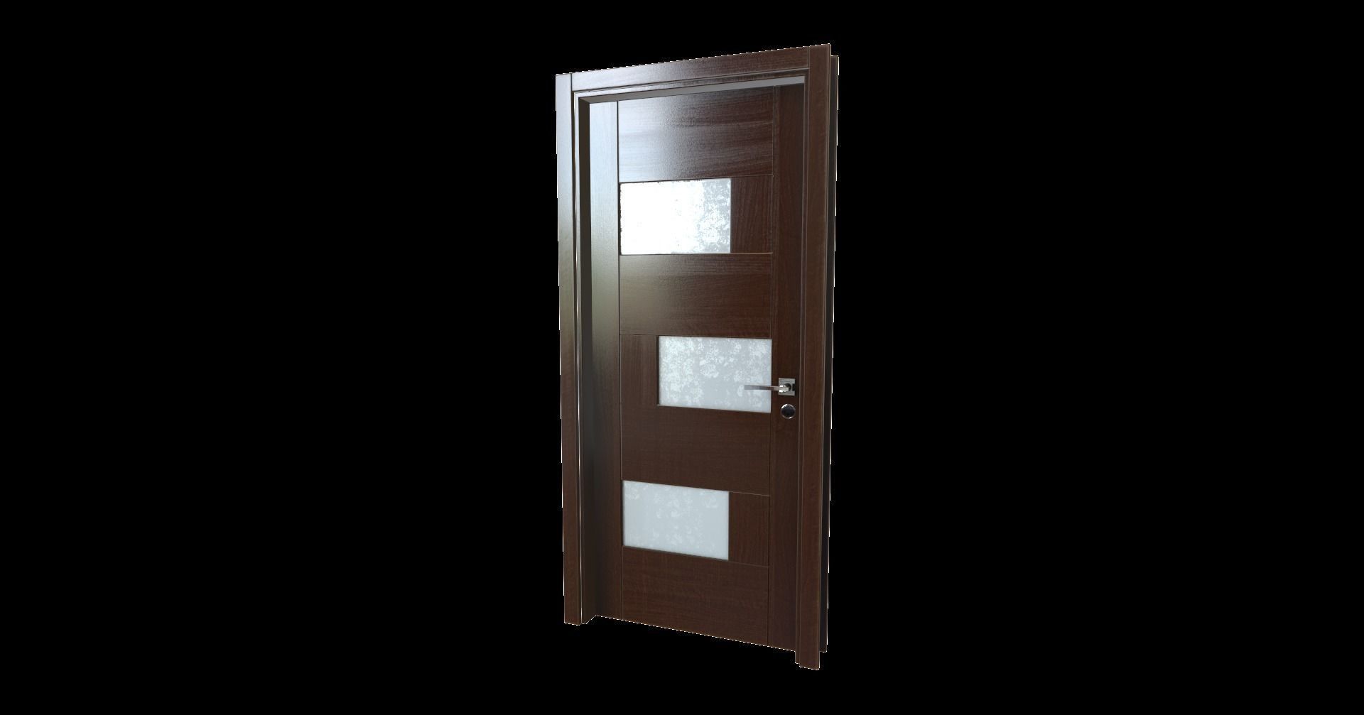 Echise Bruno - Door Set Low-poly 3D model_16