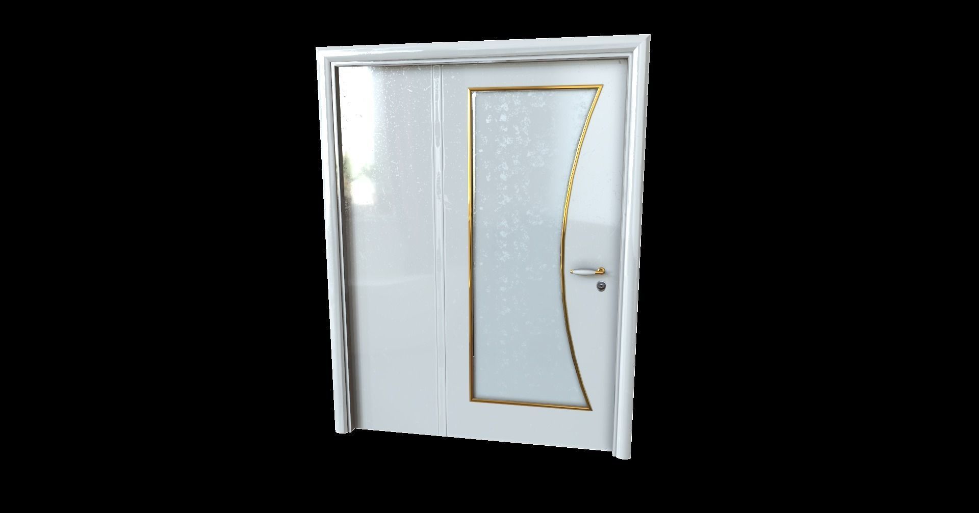 Echise Bruno - Door Set Low-poly 3D model_10