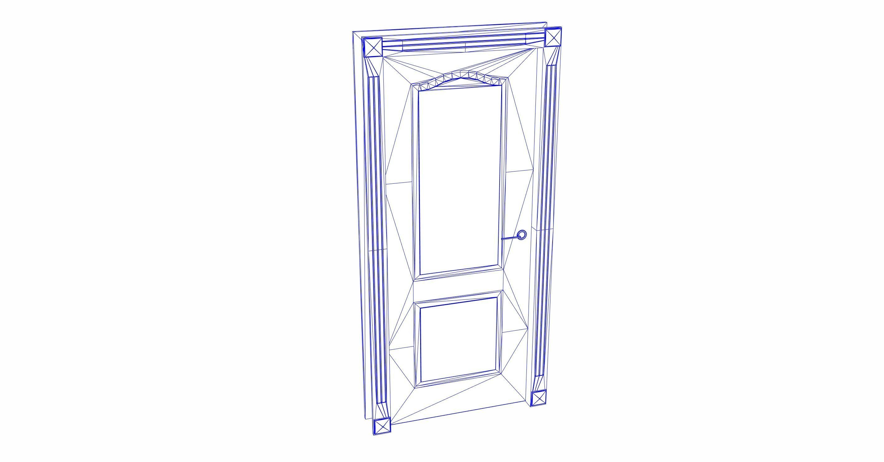 Echise Bruno - Door Set Low-poly 3D model_22