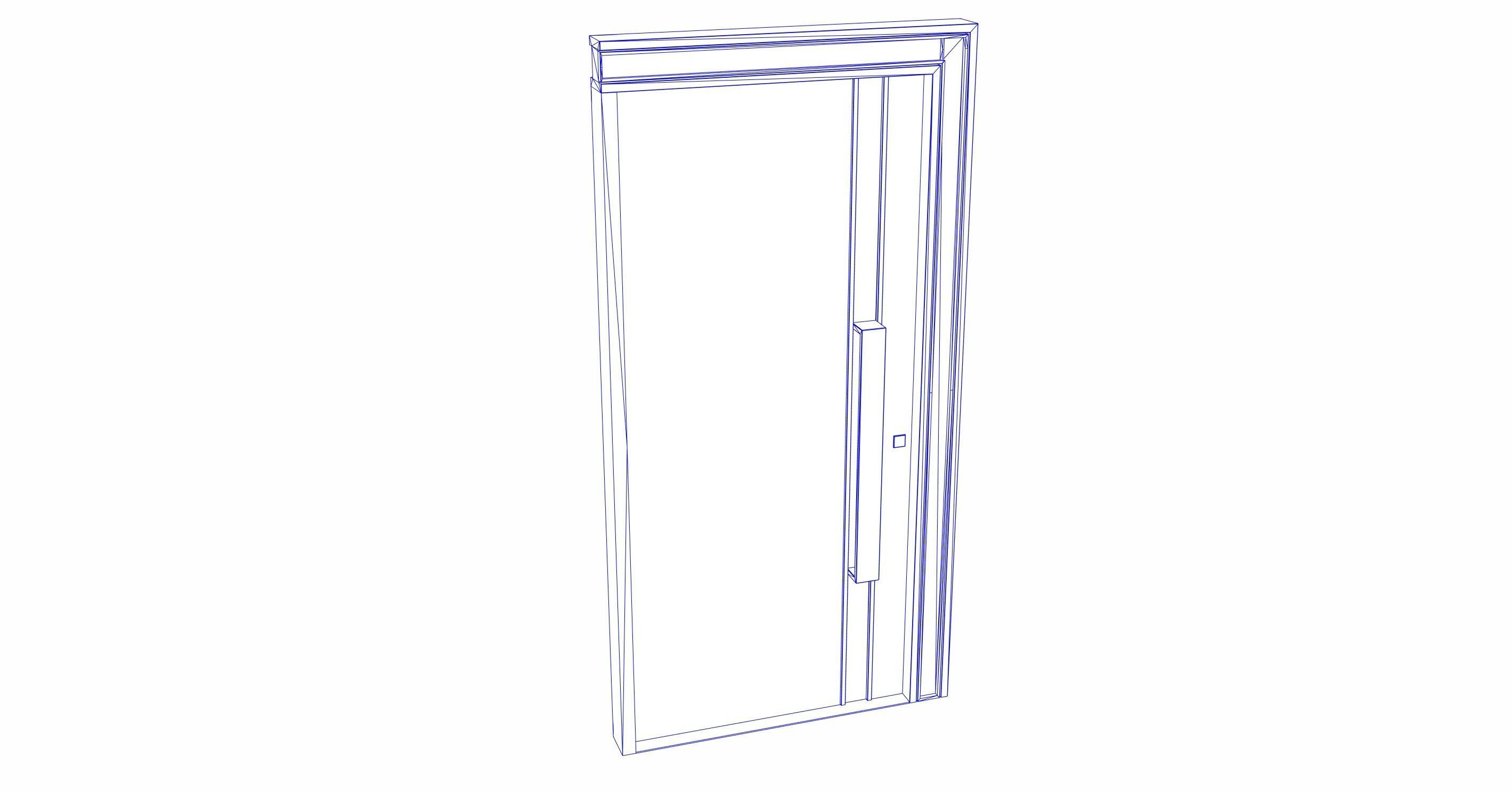 Echise Bruno - Door Set Low-poly 3D model_20