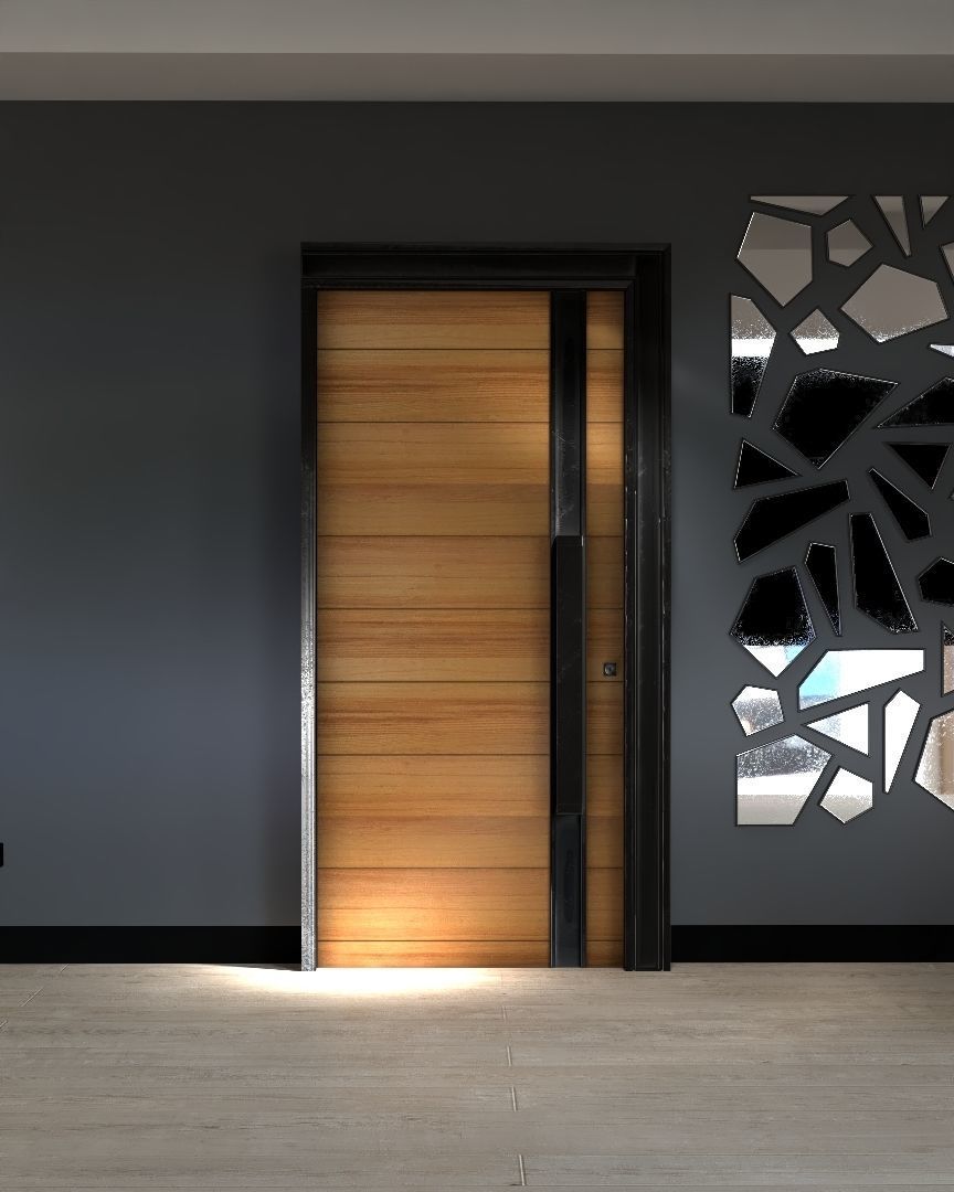 Echise Bruno - Door Set Low-poly 3D model_4