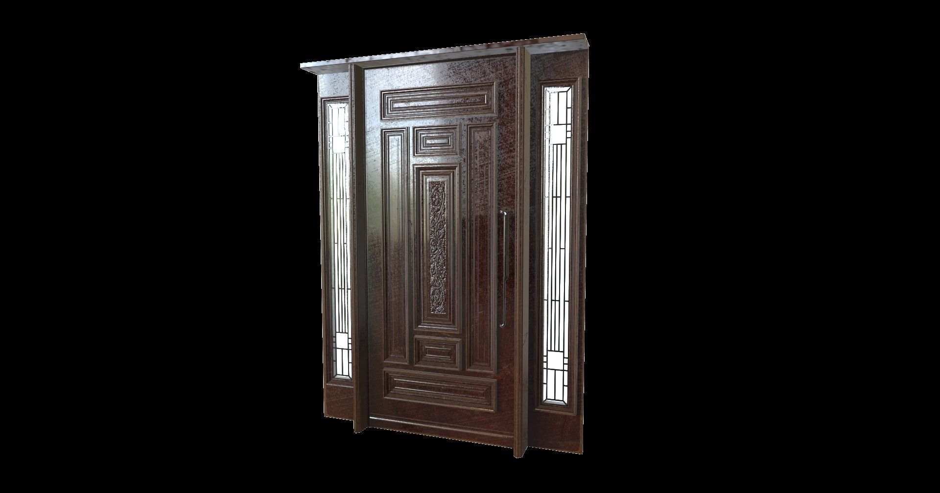 Echise Bruno - Door Set Low-poly 3D model_15