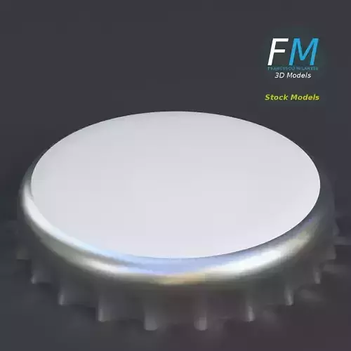 Crown cork with label