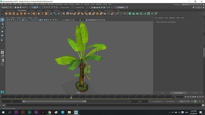 Bananatree banana plant 3D model