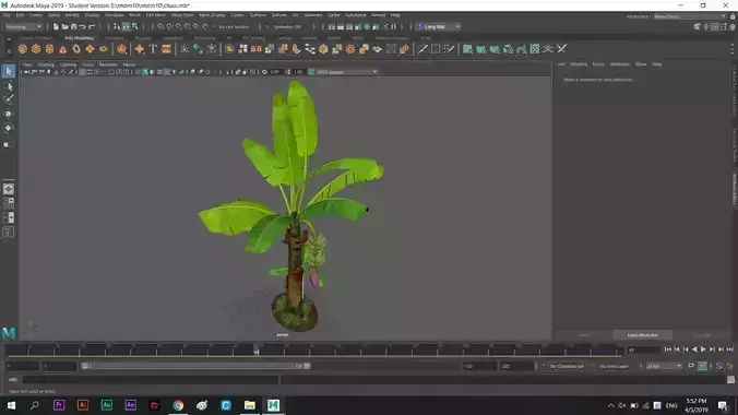 Bananatree banana plant 3D model
