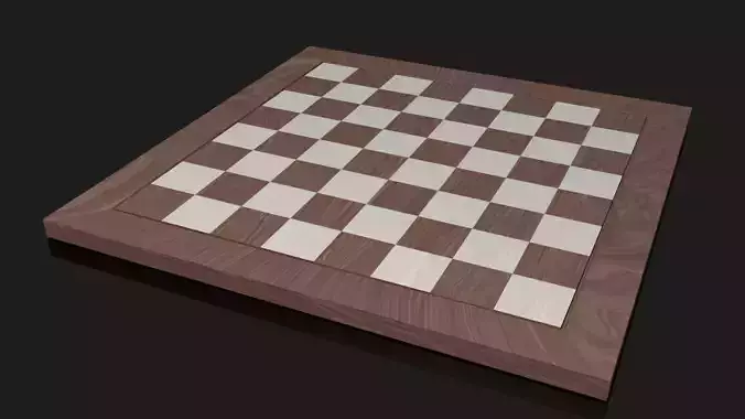 CHESSBOARD wooden chess board 3D model CHESSBOARD wooden chess board 3D model