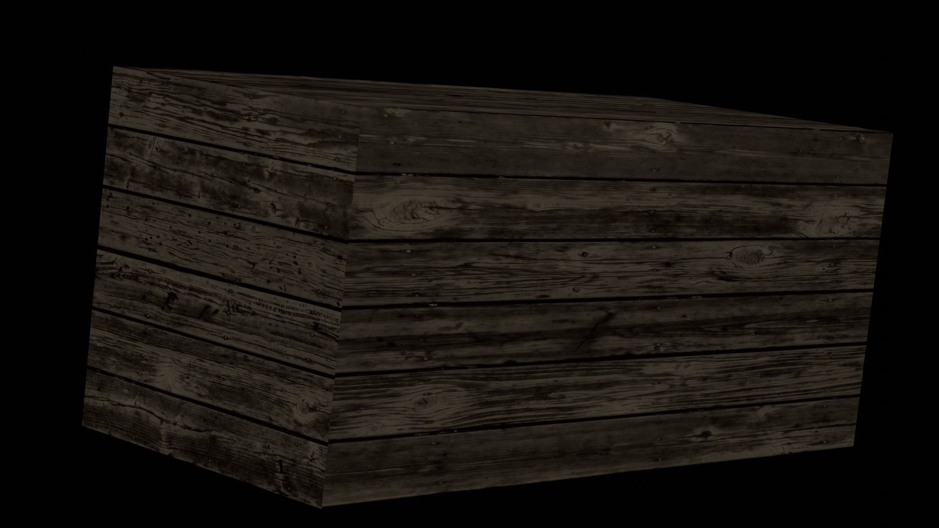 Simple Box Low-poly 3D model_4