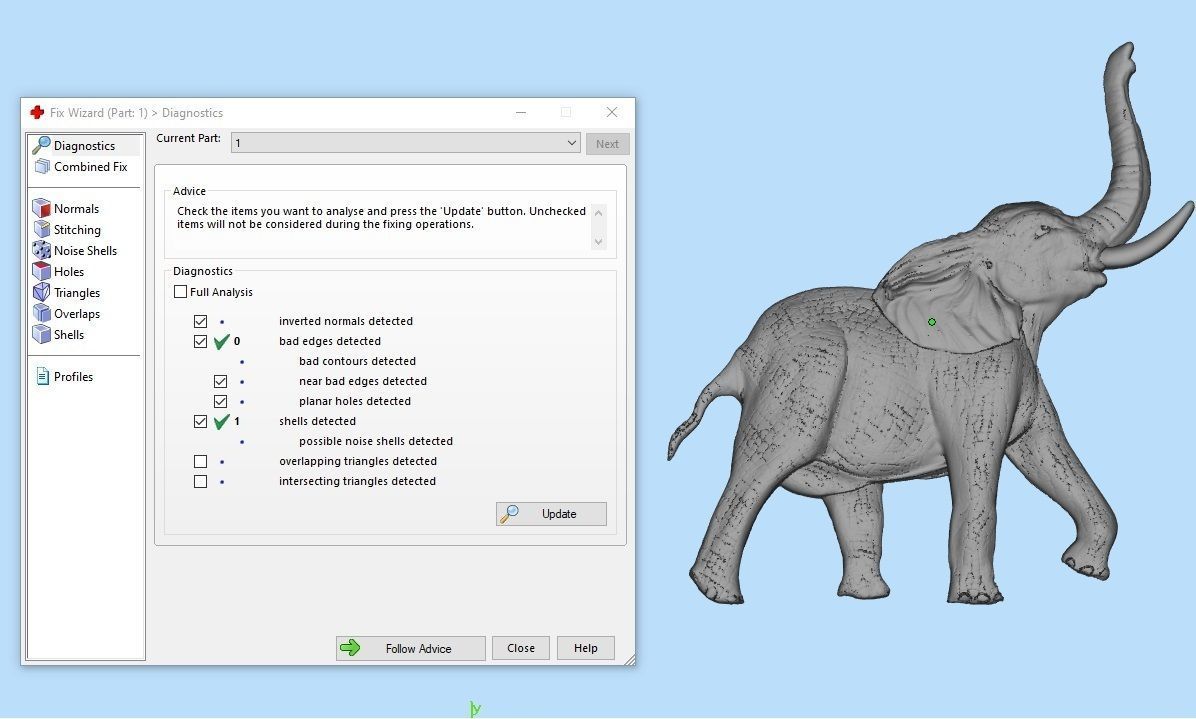 elephant relief 3D print model_8