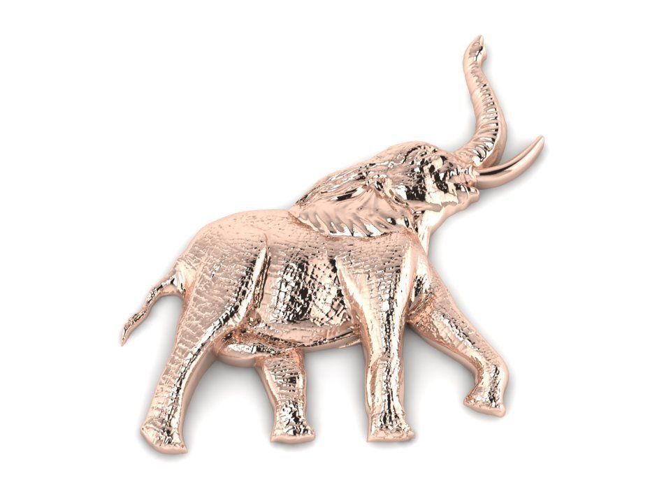 elephant relief 3D print model_5