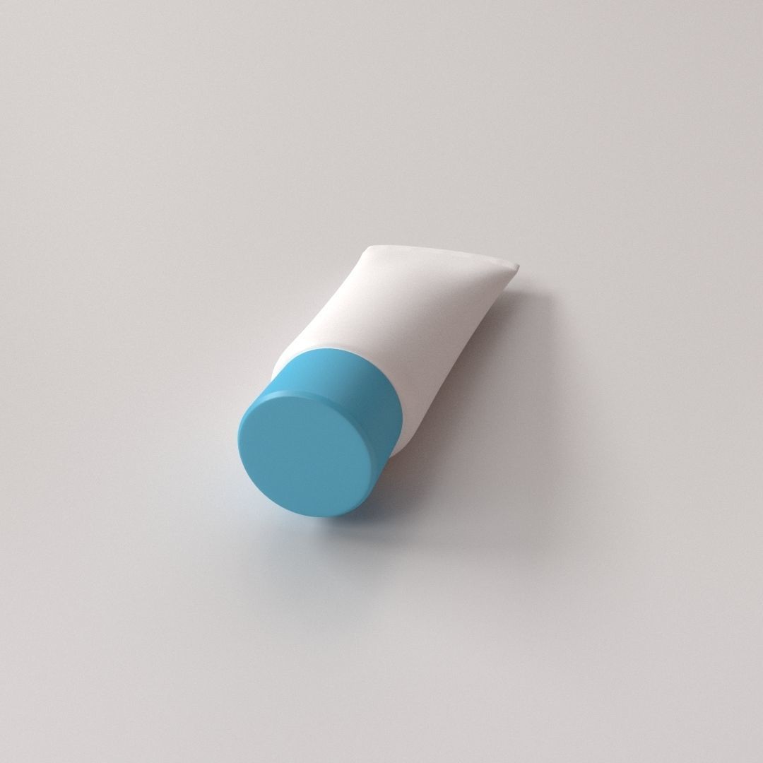 Cream Tube 3D model_1