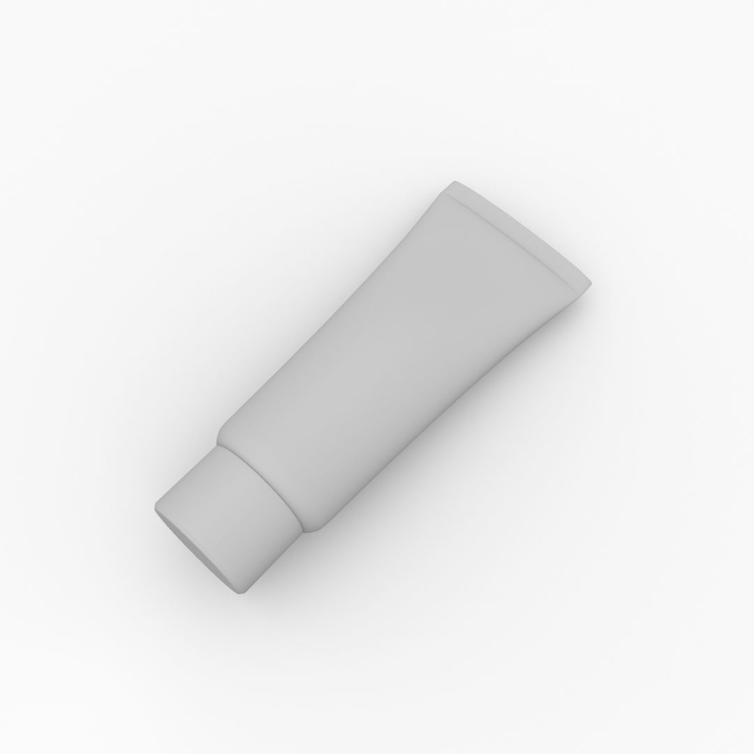 Cream Tube 3D model_3