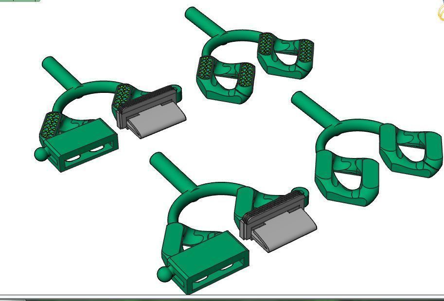 cuban chain  necklace bracelet STL  3D model_8