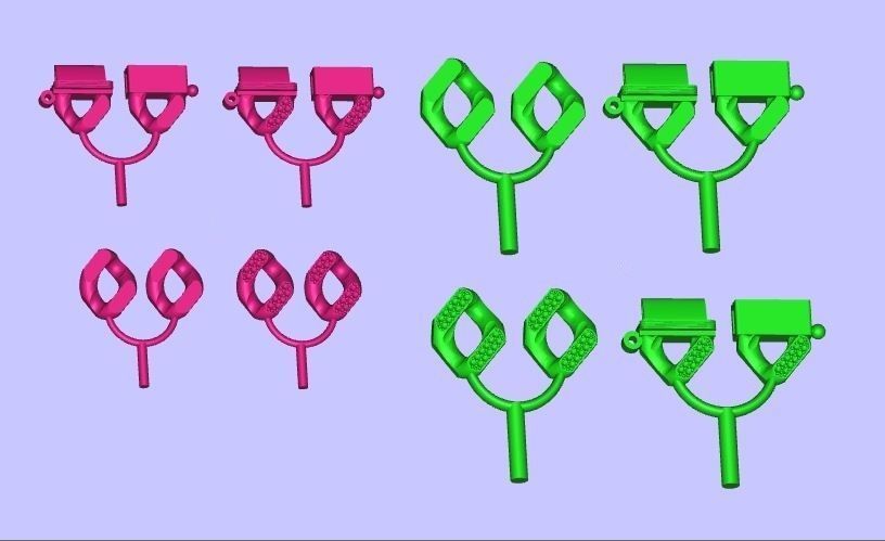 cuban chain  necklace bracelet STL  3D model_14