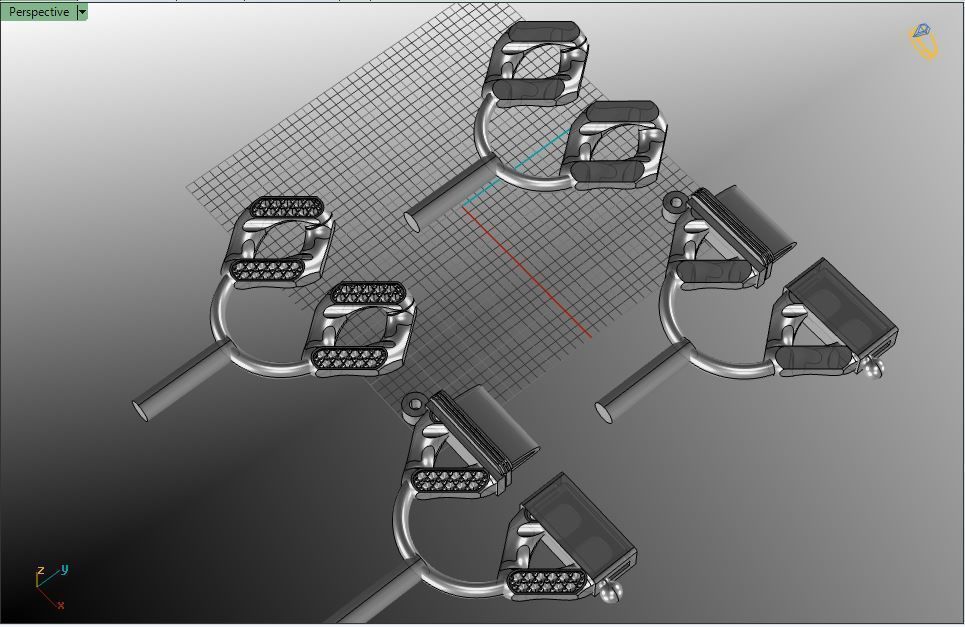 cuban chain  necklace bracelet STL  3D model_6