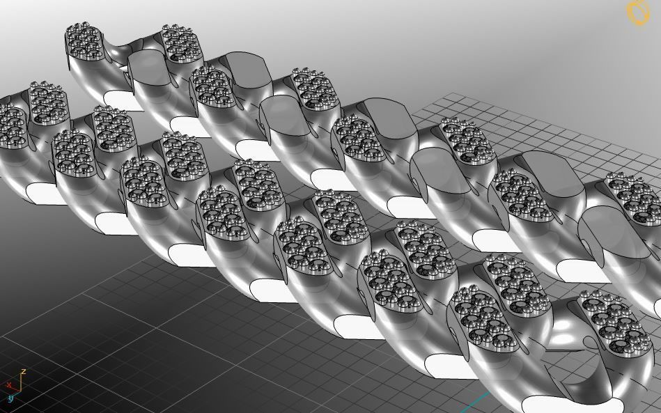 cuban chain  necklace bracelet STL  3D model_13