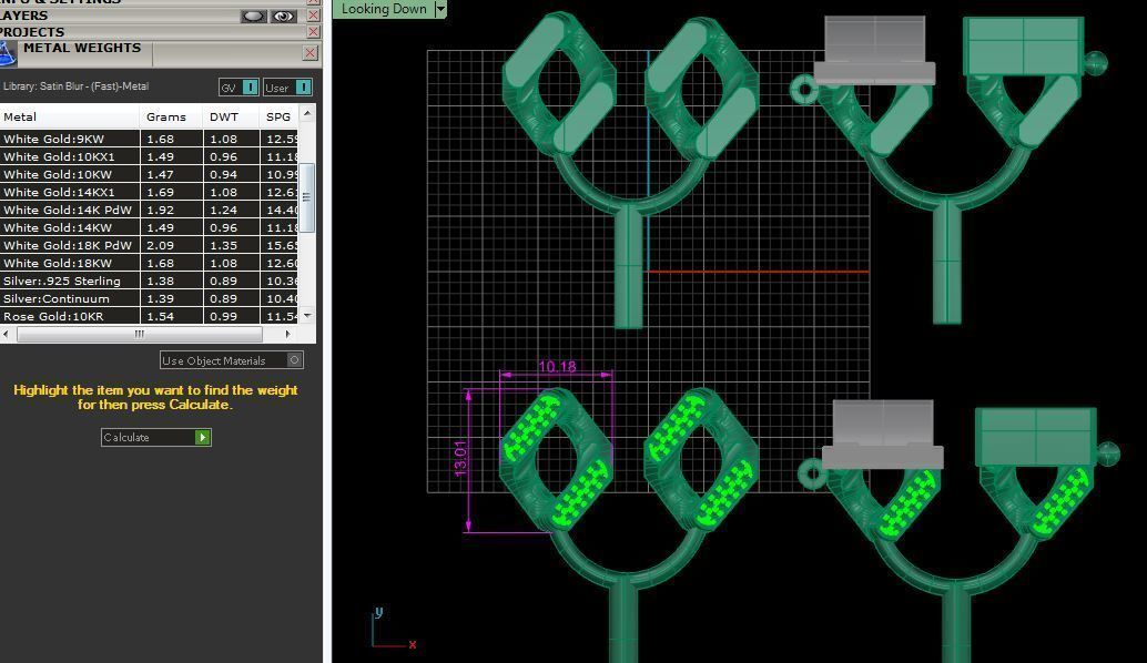 cuban chain  necklace bracelet STL  3D model_7