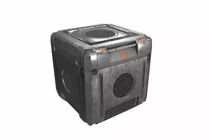 Sci Fi cargo crate 3 PBR