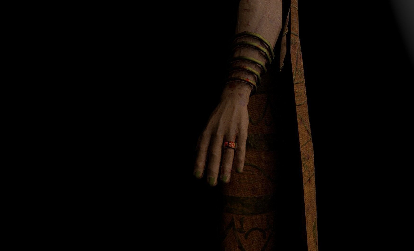 Pharaoh Entity rigged and animated Low-poly 3D model_11