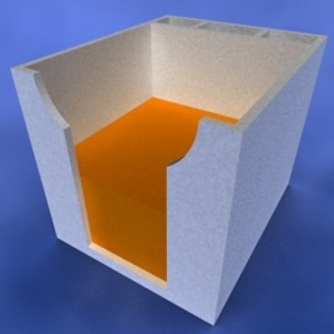 JH-CAD-interior-library glass container with sand in it 3D model_109