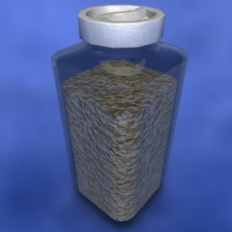 JH-CAD-interior-library glass container with sand in it 3D model_60
