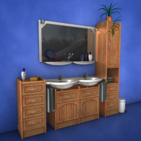 JH-CAD-interior-library glass container with sand in it 3D model_562