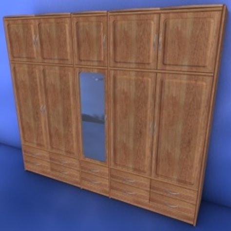 JH-CAD-interior-library glass container with sand in it 3D model_44