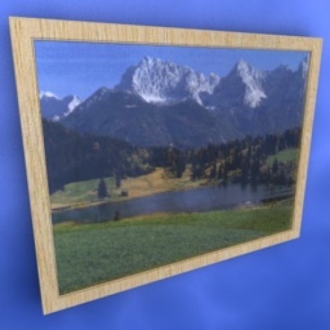 JH-CAD-interior-library glass container with sand in it 3D model_521