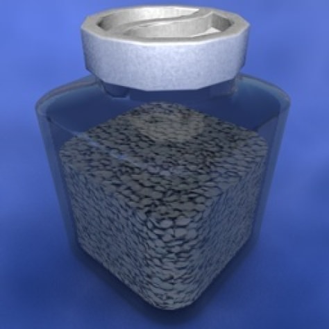 JH-CAD-interior-library glass container with sand in it 3D model_214