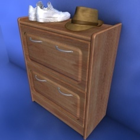 JH-CAD-interior-library glass container with sand in it 3D model_25