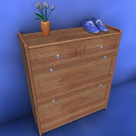 JH-CAD-interior-library glass container with sand in it 3D model_924