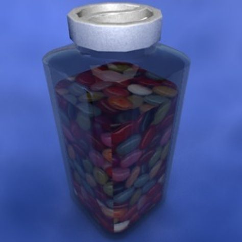 JH-CAD-interior-library glass container with sand in it 3D model_475