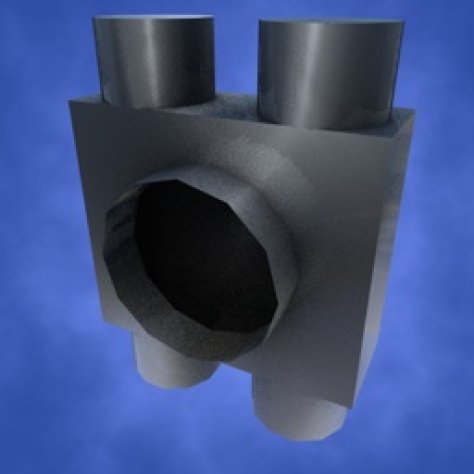 JH-CAD-interior-library glass container with sand in it 3D model_171