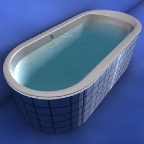 JH-CAD-interior-library glass container with sand in it 3D model_100