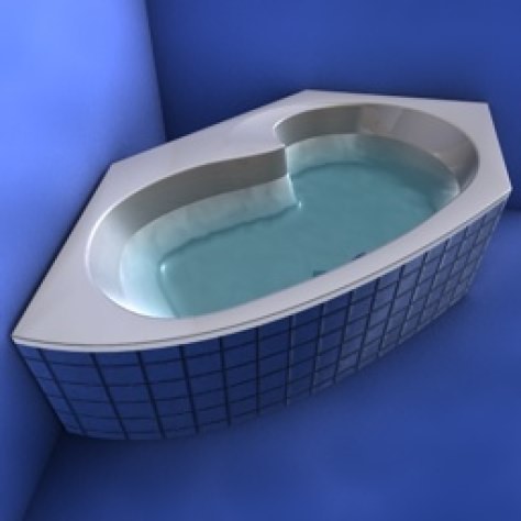 JH-CAD-interior-library glass container with sand in it 3D model_610