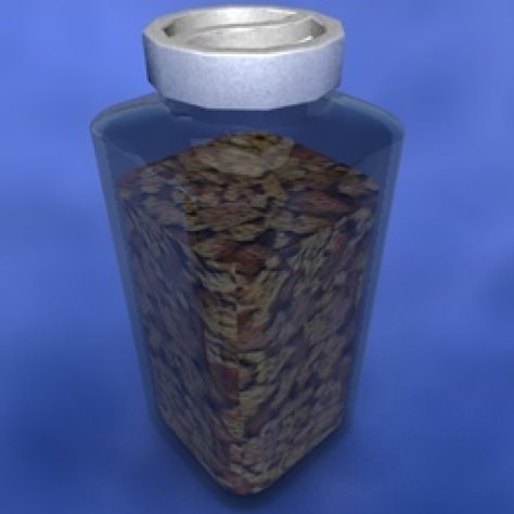 JH-CAD-interior-library glass container with sand in it 3D model_478