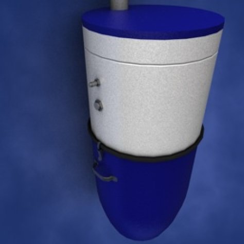 JH-CAD-interior-library glass container with sand in it 3D model_621