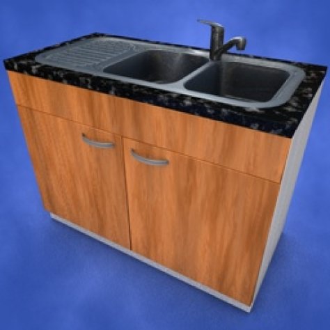 JH-CAD-interior-library glass container with sand in it 3D model_875