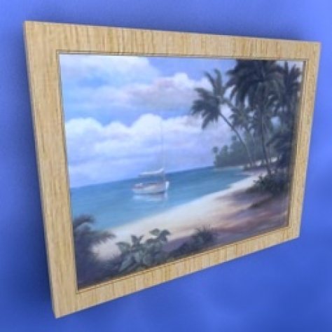 JH-CAD-interior-library glass container with sand in it 3D model_516