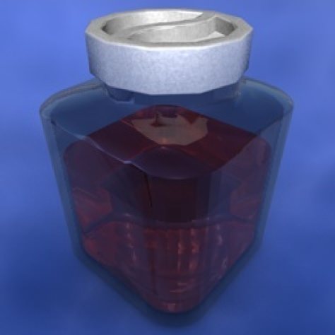 JH-CAD-interior-library glass container with sand in it 3D model_172