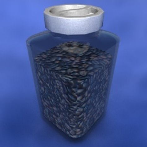JH-CAD-interior-library glass container with sand in it 3D model_262