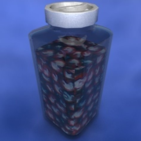 JH-CAD-interior-library glass container with sand in it 3D model_218